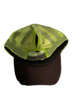 Load image into Gallery viewer, Ponytail Relief Slot Hat - Grey/Neon Green