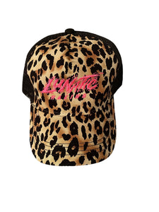 Ponytail Relief Slot Hat - Leopard
