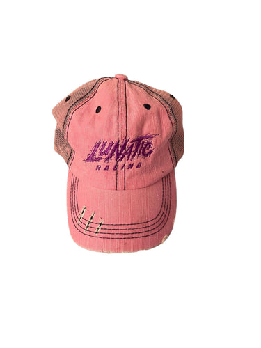Ponytail Relief Slot Hat - Pink