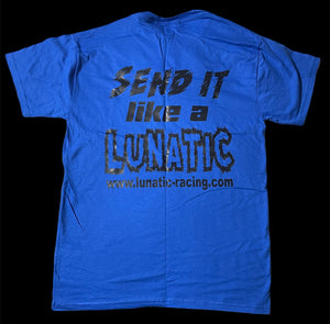 Lunatic Racing Youth T-Shirt - Neon Slogan Print