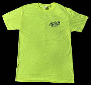 Lunatic Racing Adult T-Shirt - Neon Slogan Print