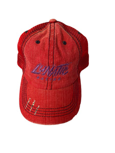 Ponytail Relief Slot Hat - Red