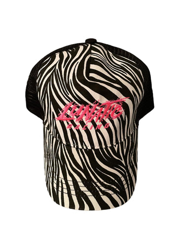 Ponytail Relief Slot Hat - Zebra